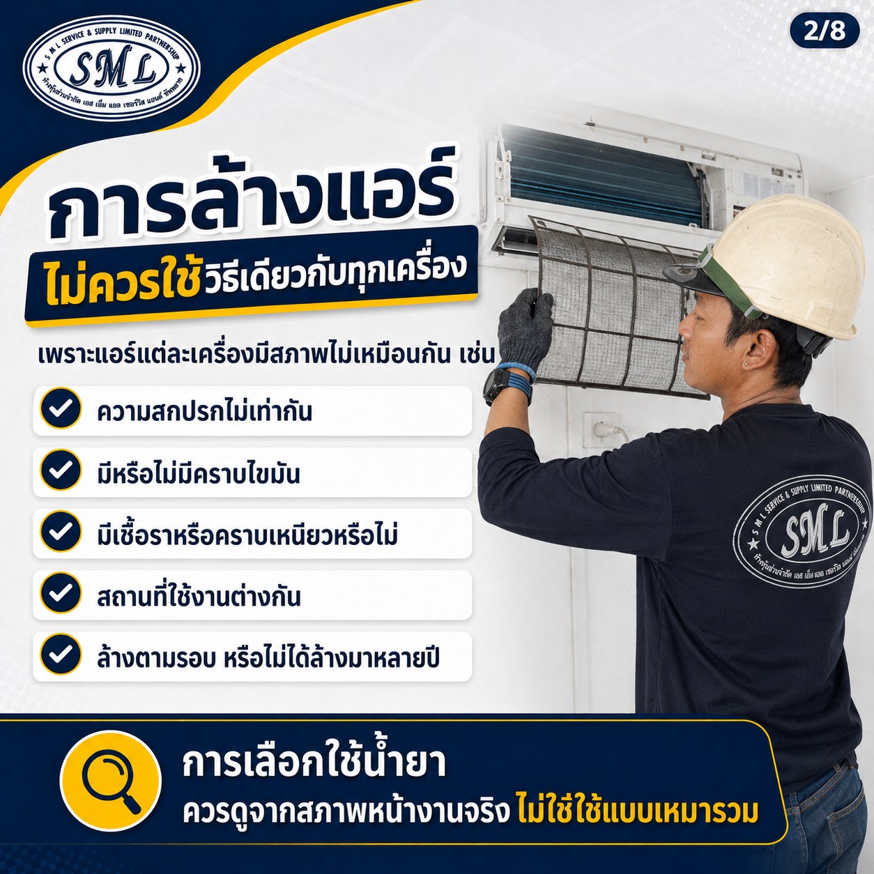 น้ำยาล้างแอร์ ไม่ใช่ยิ่งใช้เยอะ ยิ่งดี ภาพที่ 2